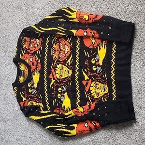 Halloween ugly sweater large Black Matter
